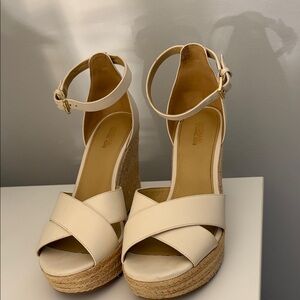 MICHAEL Michael Kors Cream Espadrille Sandals
